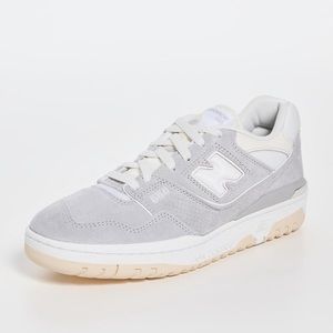 NWT New Balance 550s light grey suede men’s 5.5 womens 7.5